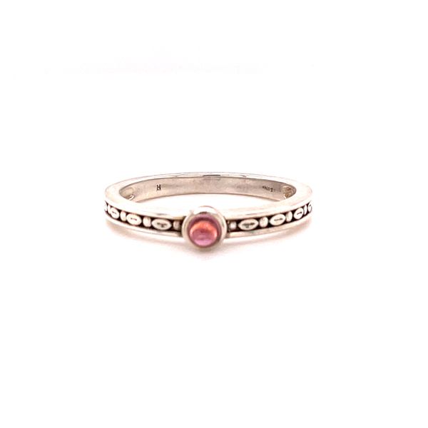 Sterling Silver Pink Tourmaline Cabochon Ring Biondi Diamond Jewelers Aurora, CO