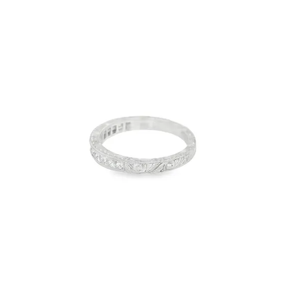 18K White Gold Channel-Set Diamond Band Image 2 Biondi Diamond Jewelers Aurora, CO