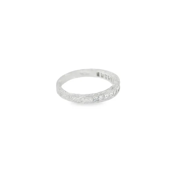 18K White Gold Channel-Set Diamond Band Image 3 Biondi Diamond Jewelers Aurora, CO