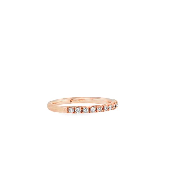 14K Rose Gold Diamond Band Image 2 Biondi Diamond Jewelers Aurora, CO