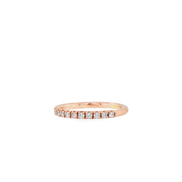 14K Rose Gold Diamond Band Image 3 Biondi Diamond Jewelers Aurora, CO