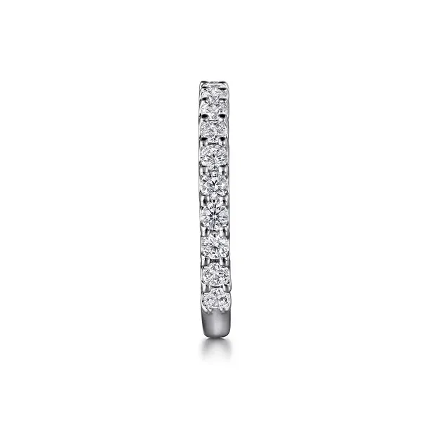 14K White Gold Shared Prong Diamond Wedding Band Image 2 Biondi Diamond Jewelers Aurora, CO