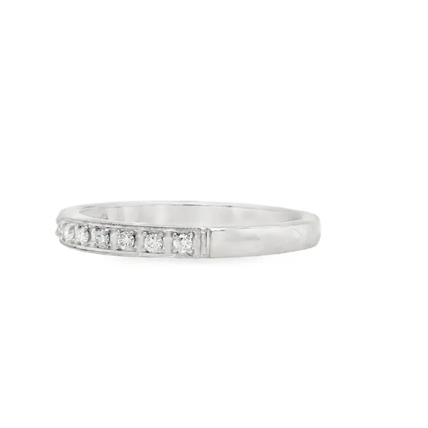 14KT White Gold .15CT G/H SI Diamond Band Image 2 Biondi Diamond Jewelers Aurora, CO