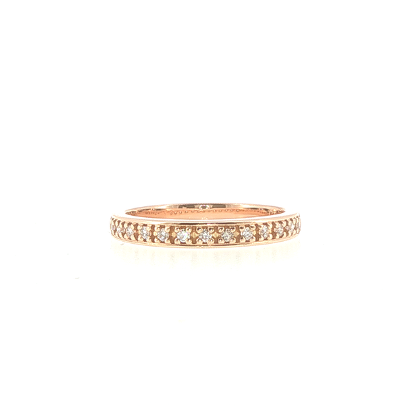 14K Rose Gold Diamond Band Biondi Diamond Jewelers Aurora, CO