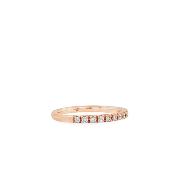 14K Rose Gold Diamond Band Image 2 Biondi Diamond Jewelers Aurora, CO
