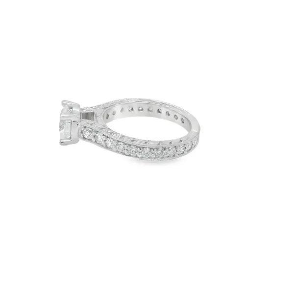 14K White Gold Semi-Mount Engagement Ring Image 2 Biondi Diamond Jewelers Aurora, CO