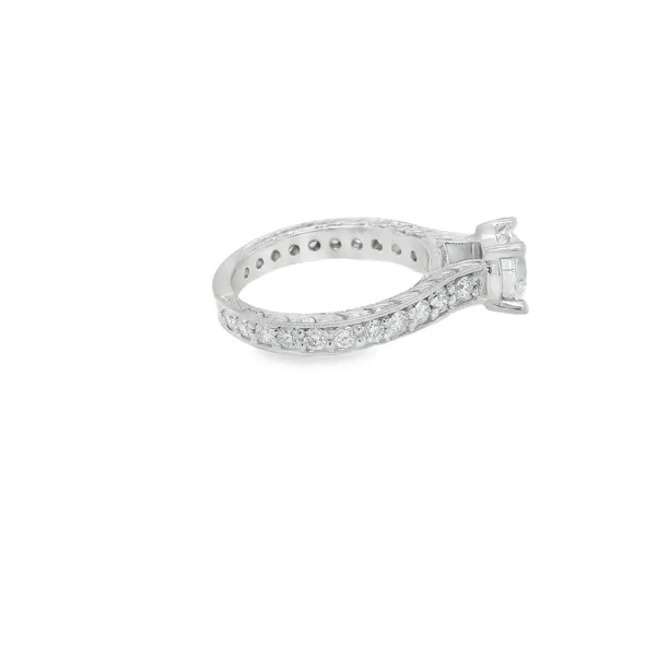 14K White Gold Semi-Mount Engagement Ring Image 3 Biondi Diamond Jewelers Aurora, CO