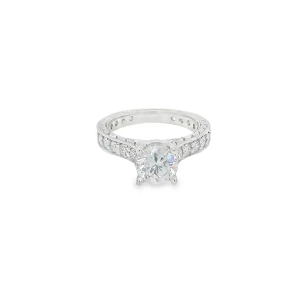 14K White Gold Semi-Mount Engagement Ring Biondi Diamond Jewelers Aurora, CO