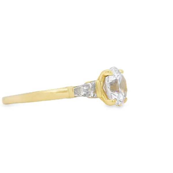 14KY Baguette Diamond Semi-Mount Engagement Ring Image 3 Biondi Diamond Jewelers Aurora, CO
