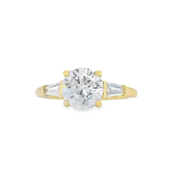 14KY Baguette Diamond Semi-Mount Engagement Ring Biondi Diamond Jewelers Aurora, CO
