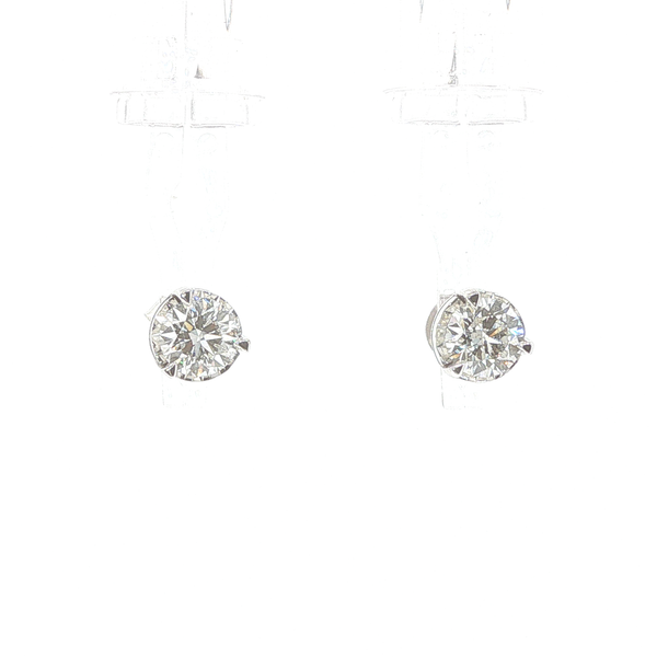 14K White Gold 1.50CTW Diamond Biondi Brilliant Stud Earrings Biondi Diamond Jewelers Aurora, CO