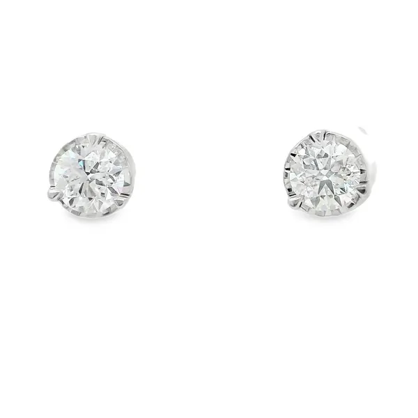 14K White Gold 1.00CTW Biondi Brilliant Illusion Diamond Stud Earrings Biondi Diamond Jewelers Aurora, CO