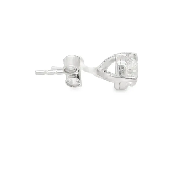 14K White Gold 1.00CTW Biondi Brilliant Illusion Diamond Stud Earrings Image 3 Biondi Diamond Jewelers Aurora, CO