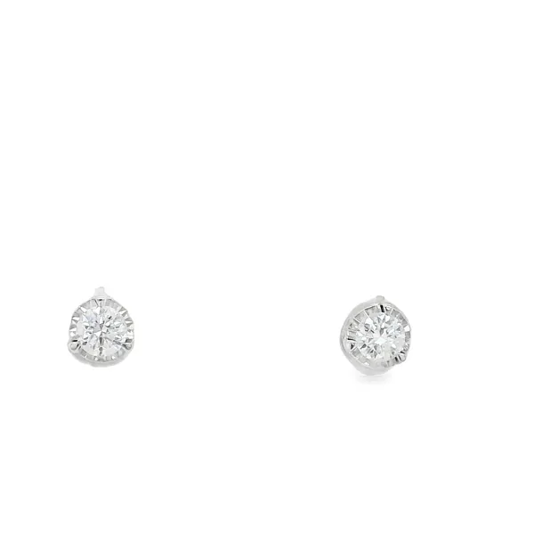 14K White Gold 0.25ctw Biondi Brilliant Diamond Stud Earrings Biondi Diamond Jewelers Aurora, CO