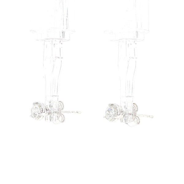 14K White Gold Biondi Brilliant Diamond Illusion Stud Earrings Image 4 Biondi Diamond Jewelers Aurora, CO