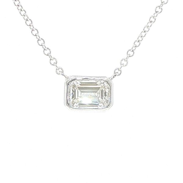 Emerald Cut Diamond Necklace Biondi Diamond Jewelers Aurora, CO
