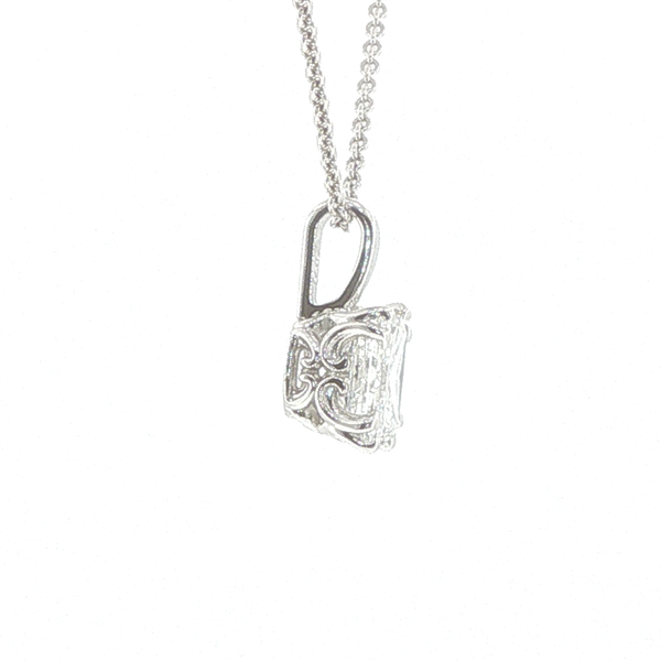 Radiant Diamond Pendant Image 2 Biondi Diamond Jewelers Aurora, CO