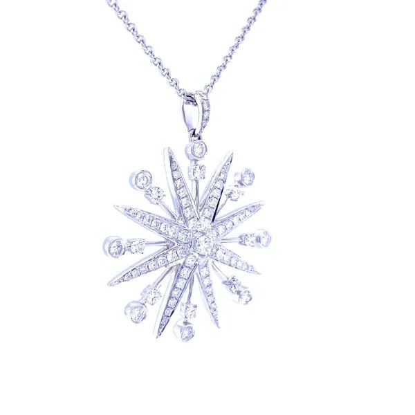 Stellar Radiance Diamond Star Pendant Image 2 Biondi Diamond Jewelers Aurora, CO