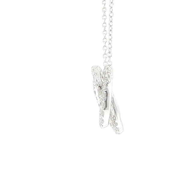 Diamond Swirl Pendant Image 3 Biondi Diamond Jewelers Aurora, CO