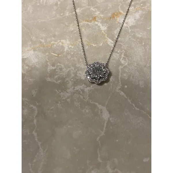1CT Diamond Cluster Pendant Biondi Diamond Jewelers Aurora, CO