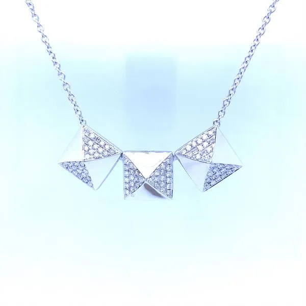 18K White Gold Diamond Necklace Biondi Diamond Jewelers Aurora, CO