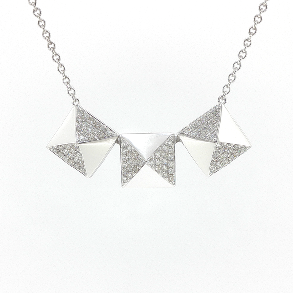 18K White Gold Diamond Necklace Biondi Diamond Jewelers Aurora, CO