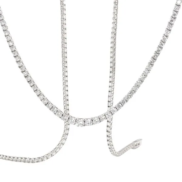 18KW 5.78CTW Diamond Tennis Necklace Biondi Diamond Jewelers Aurora, CO