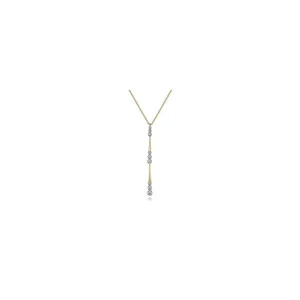 Graduated Diamond Station Drop Y Necklace Biondi Diamond Jewelers Aurora, CO