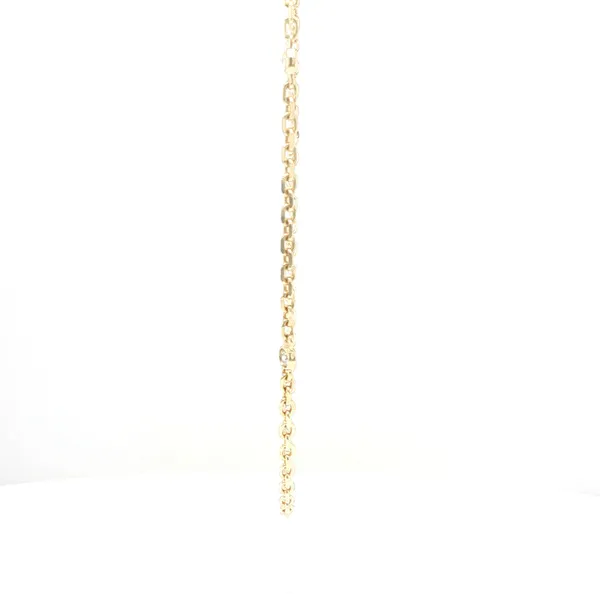 14K Yellow Gold London Blue Topaz and Diamond Necklace Image 3 Biondi Diamond Jewelers Aurora, CO