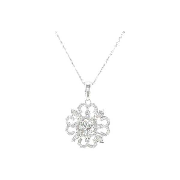 Diamond Floral Pendant Biondi Diamond Jewelers Aurora, CO