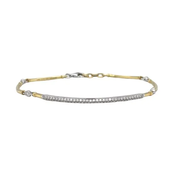 Station and Diamond Bar Bracelet Biondi Diamond Jewelers Aurora, CO