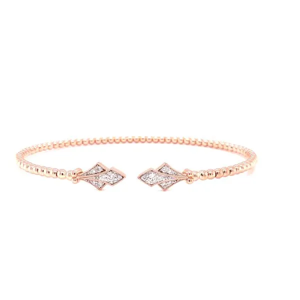 14KR Bujukan Bangle Bracelet with Diamonds Biondi Diamond Jewelers Aurora, CO