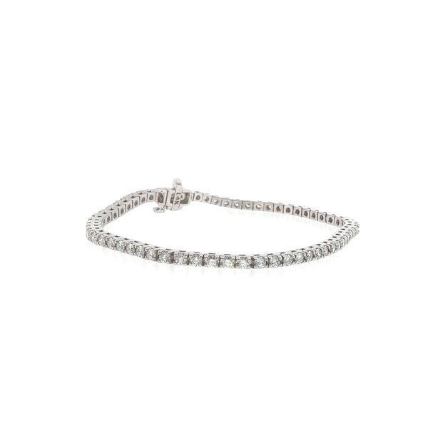 14K White Gold 3.00 Carat Total Weight Diamond Tennis Bracelet Image 2 Biondi Diamond Jewelers Aurora, CO