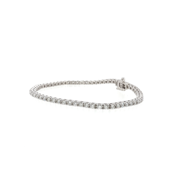 14K White Gold 3.00 Carat Total Weight Diamond Tennis Bracelet Image 3 Biondi Diamond Jewelers Aurora, CO