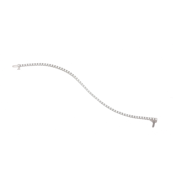 14K White Gold 3.00 Carat Total Weight Diamond Tennis Bracelet Image 4 Biondi Diamond Jewelers Aurora, CO