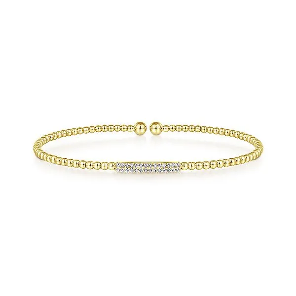 14KY Bujukan Bracelet with 0.13CT Diamond Bar Biondi Diamond Jewelers Aurora, CO