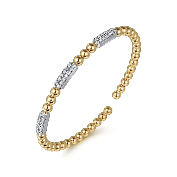 14KY/W Diamond Station Bujukan Bracelet Image 2 Biondi Diamond Jewelers Aurora, CO