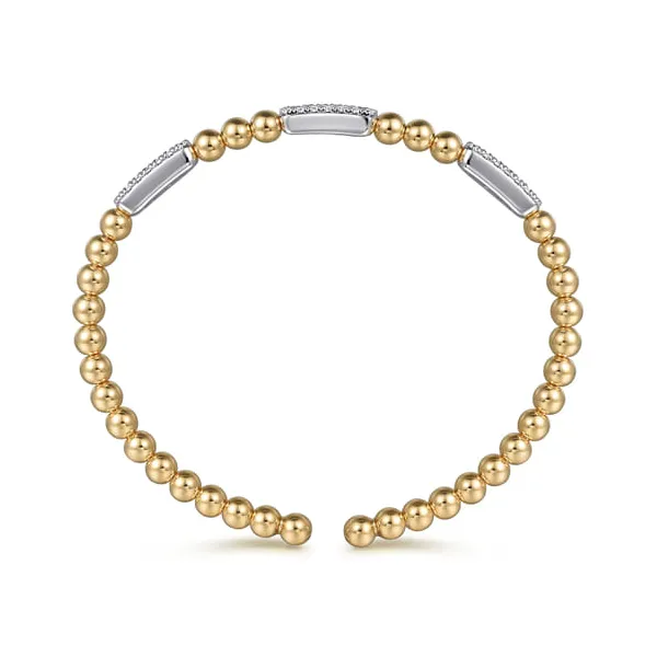 14KY/W Diamond Station Bujukan Bracelet Image 3 Biondi Diamond Jewelers Aurora, CO