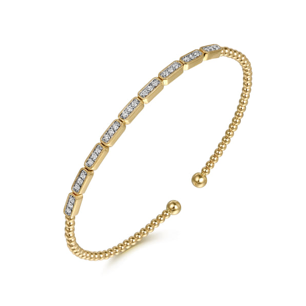 14KY Bujukan Bangle Diamond Bracelet Image 2 Biondi Diamond Jewelers Aurora, CO