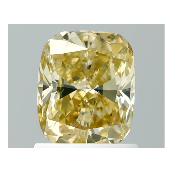 1.17 Carat Cushion Fancy Orangy Yellow Diamond GIA Certified SI2 Biondi Diamond Jewelers Aurora, CO