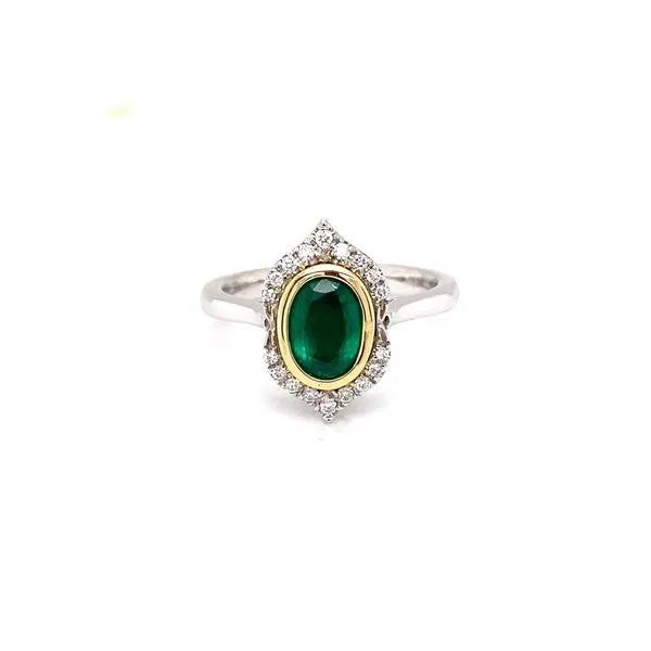 Emerald Essence - 18K White and Yellow Gold Ring Biondi Diamond Jewelers Aurora, CO