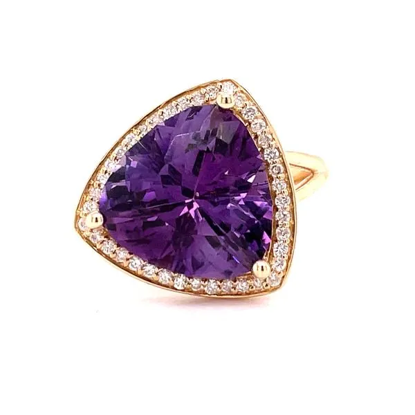 Amethyst Diamond Halo Ring Biondi Diamond Jewelers Aurora, CO