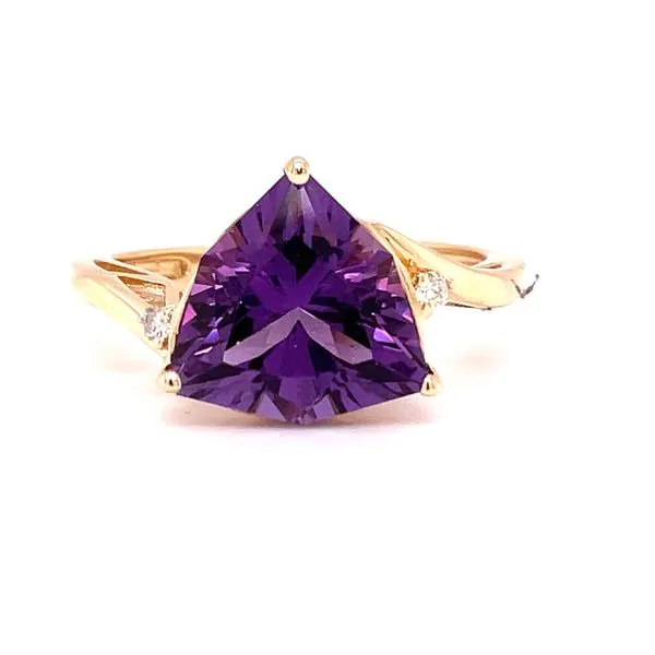 Amethyst and Diamond Ring Biondi Diamond Jewelers Aurora, CO