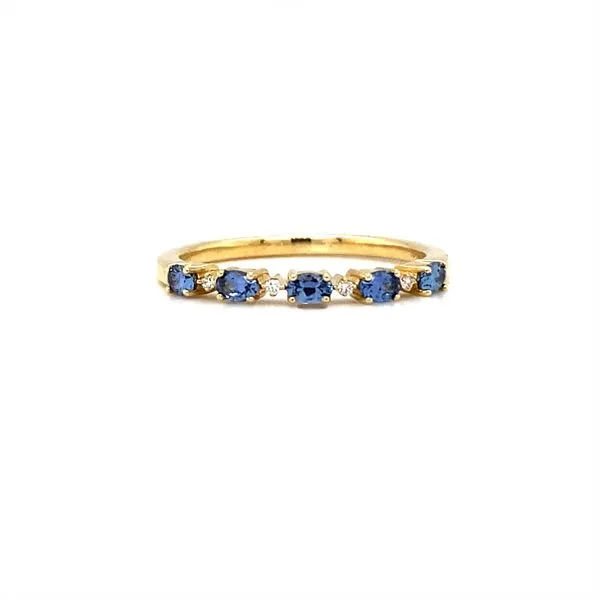 Gold Yogo Sapphire Ring Biondi Diamond Jewelers Aurora, CO