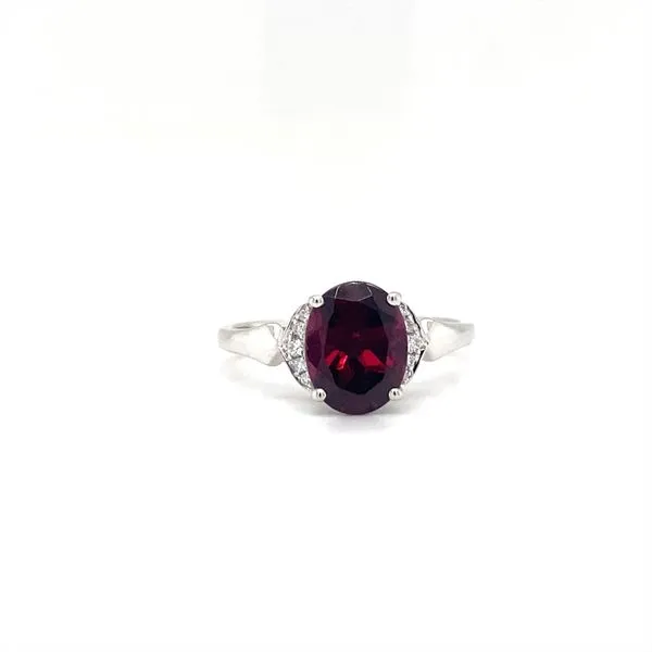 Garnet and Diamond Accent Ring Biondi Diamond Jewelers Aurora, CO