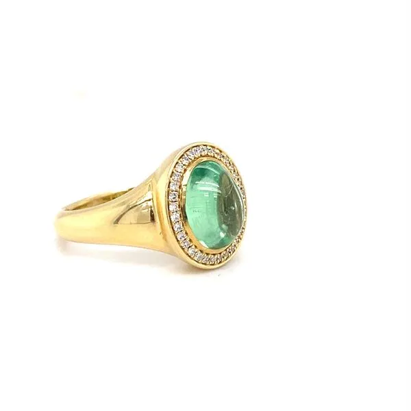 Mint Garnet Aura Ring Image 3 Biondi Diamond Jewelers Aurora, CO