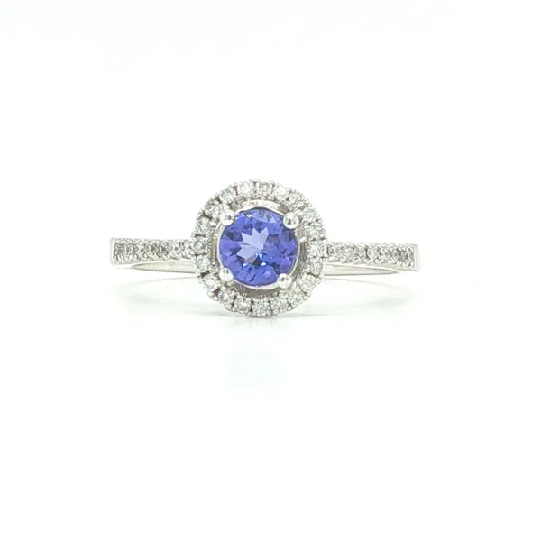 14K White Gold Tanzanite and Diamond Ring Biondi Diamond Jewelers Aurora, CO