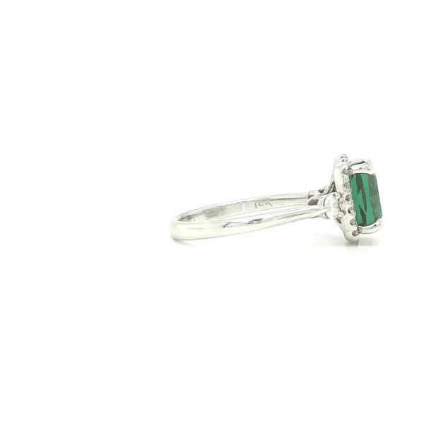 14K White Gold Tourmaline and Diamond Ring Image 2 Biondi Diamond Jewelers Aurora, CO