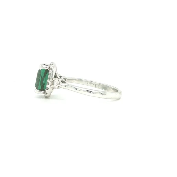 14K White Gold Tourmaline and Diamond Ring Image 3 Biondi Diamond Jewelers Aurora, CO
