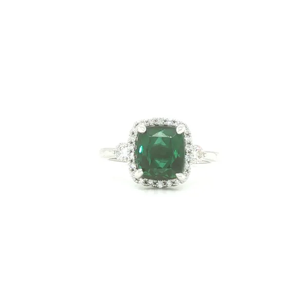14K White Gold Tourmaline and Diamond Ring Biondi Diamond Jewelers Aurora, CO